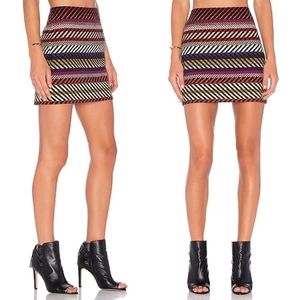Trina Turk stripped Rico mini skirt